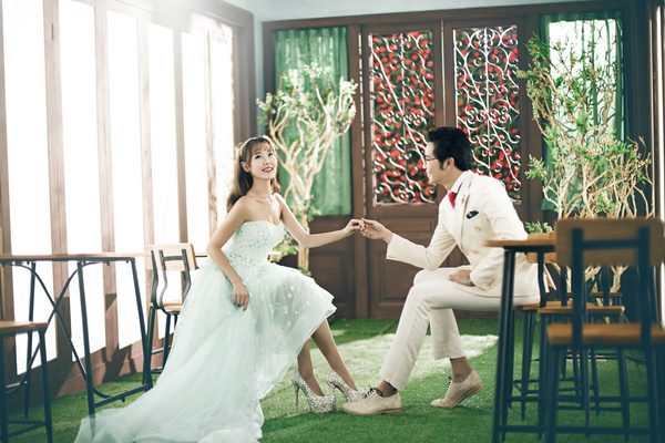 上海婚紗攝影哪家好,一家一張唯美客照