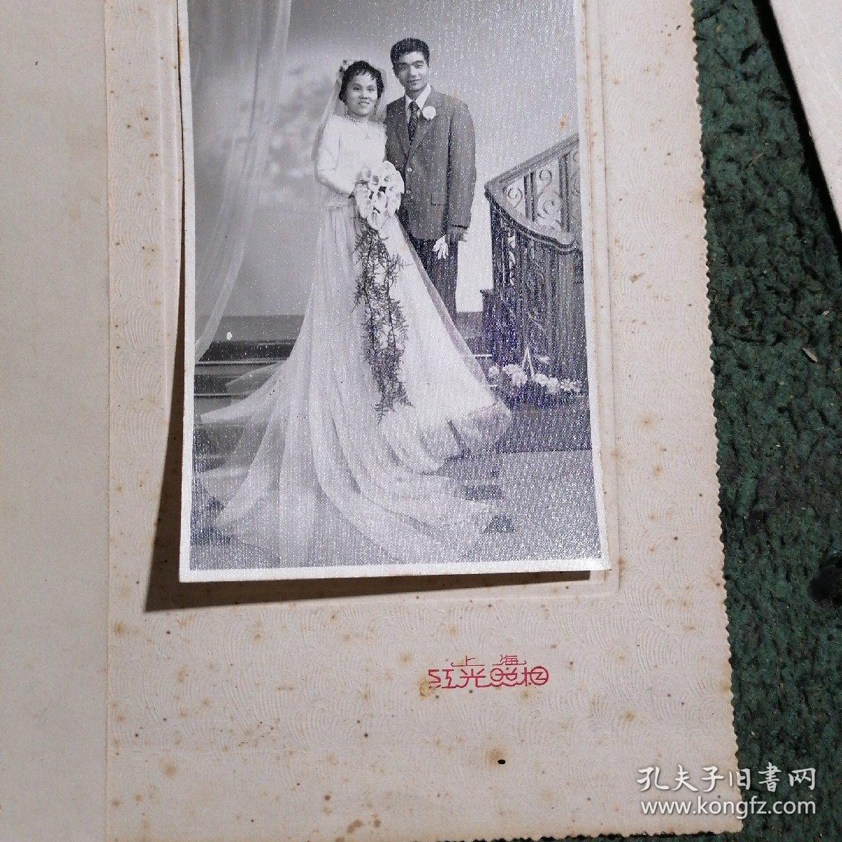 七八十年代婚紗照 3張 (上海長影照相)(上海紅光照相)(上海蝶來照相)